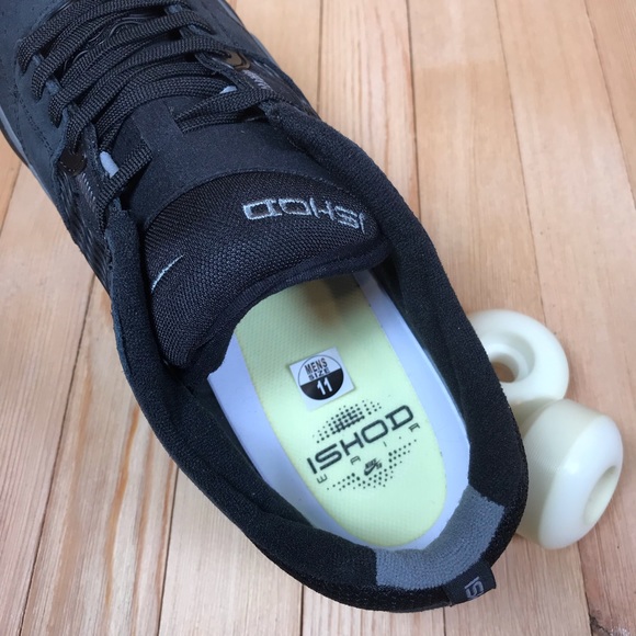 Nike SB Ishod Wair Black Smoke Grey Skate Shoes - Picture 4 of 5